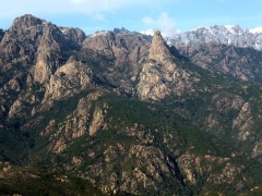 Punta Bunifazinca et Punta Buvona depuis Murata