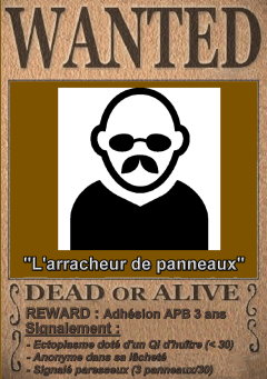 Affiche de recherche de "L'arracheur de panneaux"