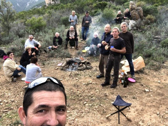 Le spuntinu au virage de la piste annexe sur le PR6