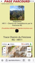 Page Parcours Diaporama et Trace VisuGPX
