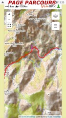 Page Parcours Trace VisuGPX en vertical