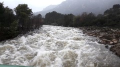 Le Cavu en crue le Lundi 23 janvier 2017