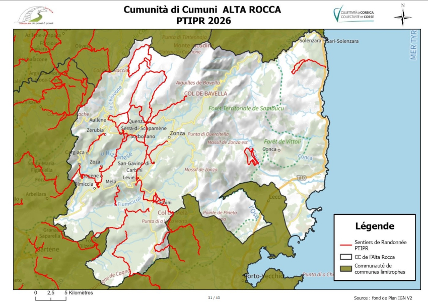 Carte synthétique PTIPR Alta Rocca Carte synthétique PTIPR Alta Rocca