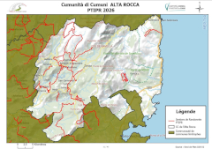 Carte  des  sentiers PTIPR Alta Rocca