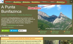 Page du site Internet APB avec nouveau Méga-menu Page du site Internet APB avec nouveau Méga-menu