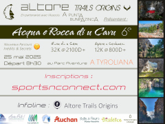 Affiche de l'annonce du Trail du Cavu 2025