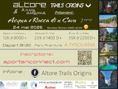 Affiche de l'annonce du Trail du Cavu 2026